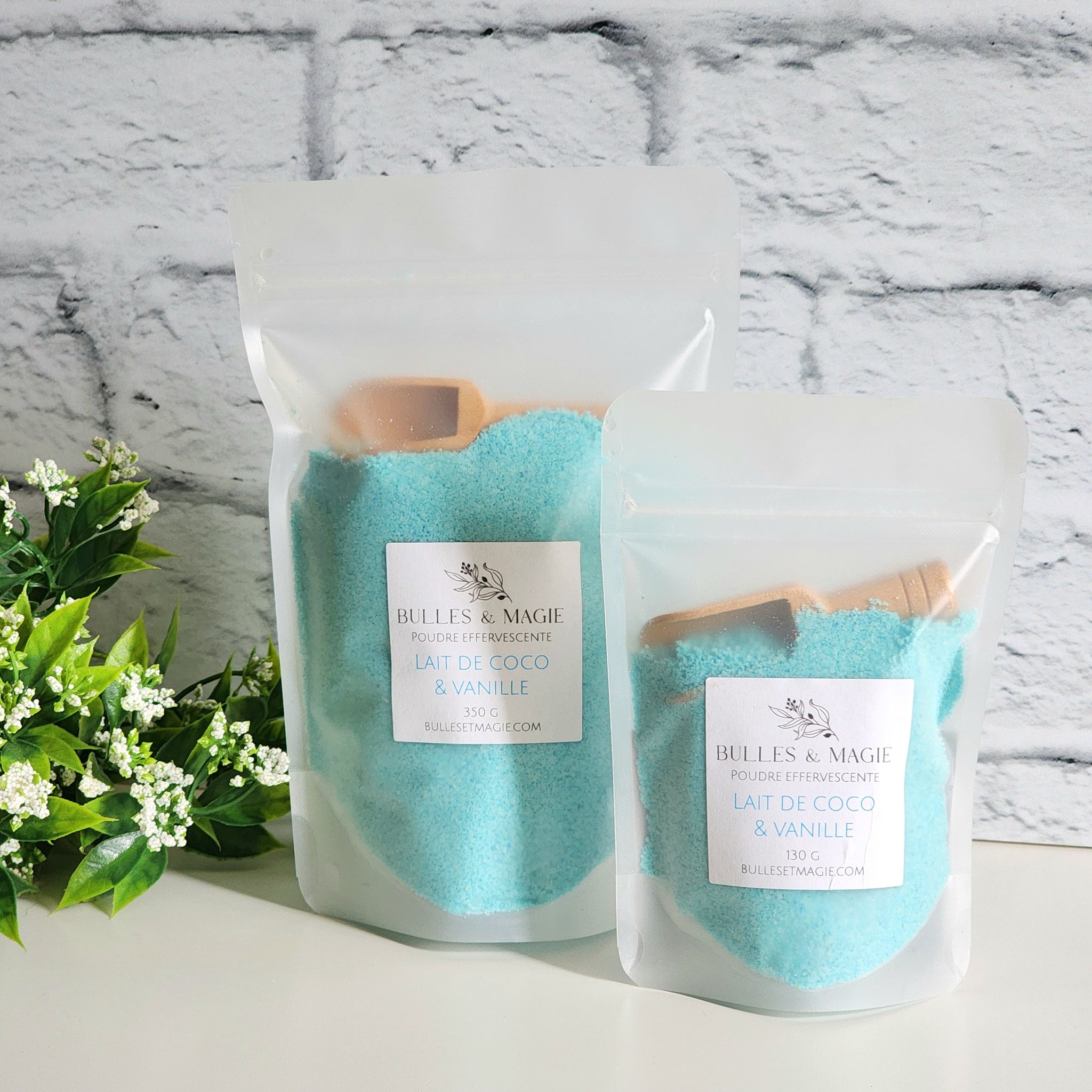 Poudre effervescente "Lait de coco et vanille"
